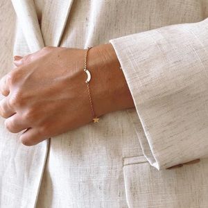 NWT Gold-Plated 'Moon and Stars' Luxe Freedom Bracelet